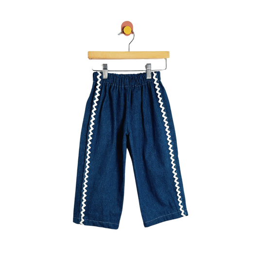 Little Lawless Upcycled Ric Rac Jeans / 3Y