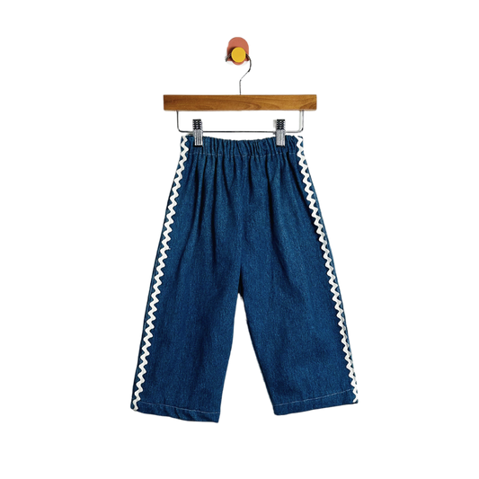 Little Lawless Upcycled Ric Rac Jeans / 3Y