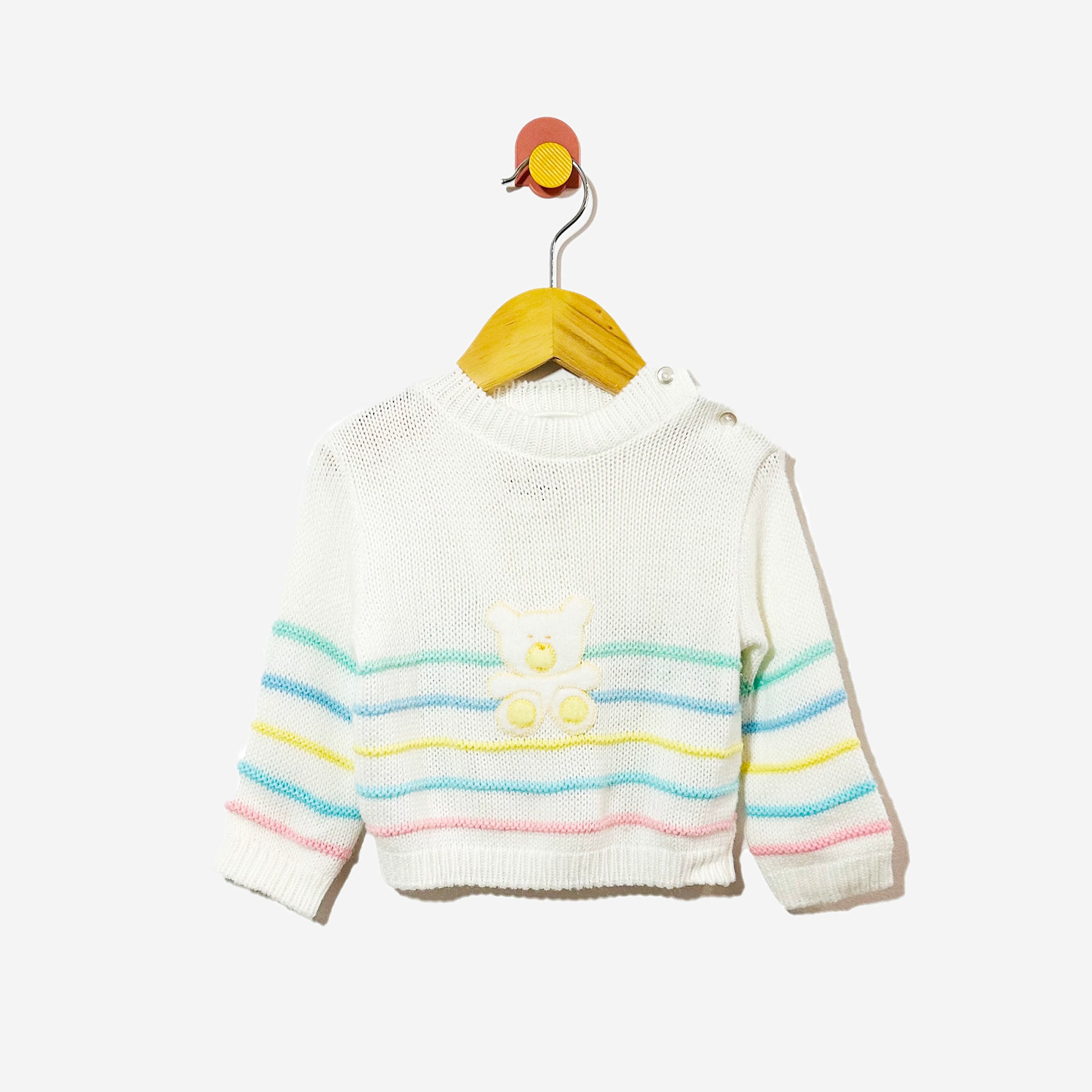 Vintage Teddy Bear Sweater / 6M