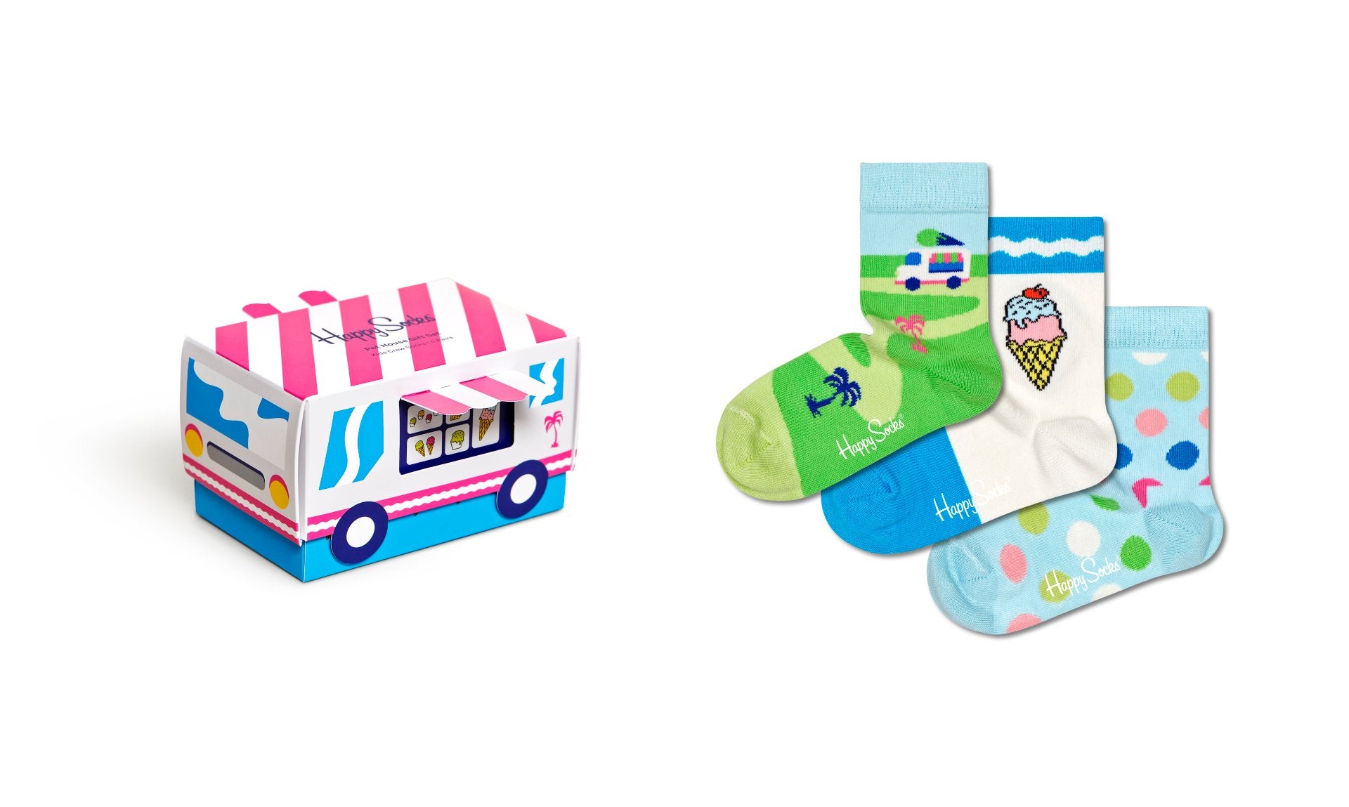Kids Ice Cream Sock Gift Set- 3pk by Happy Socks