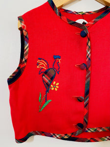 embroidered vest / 12m