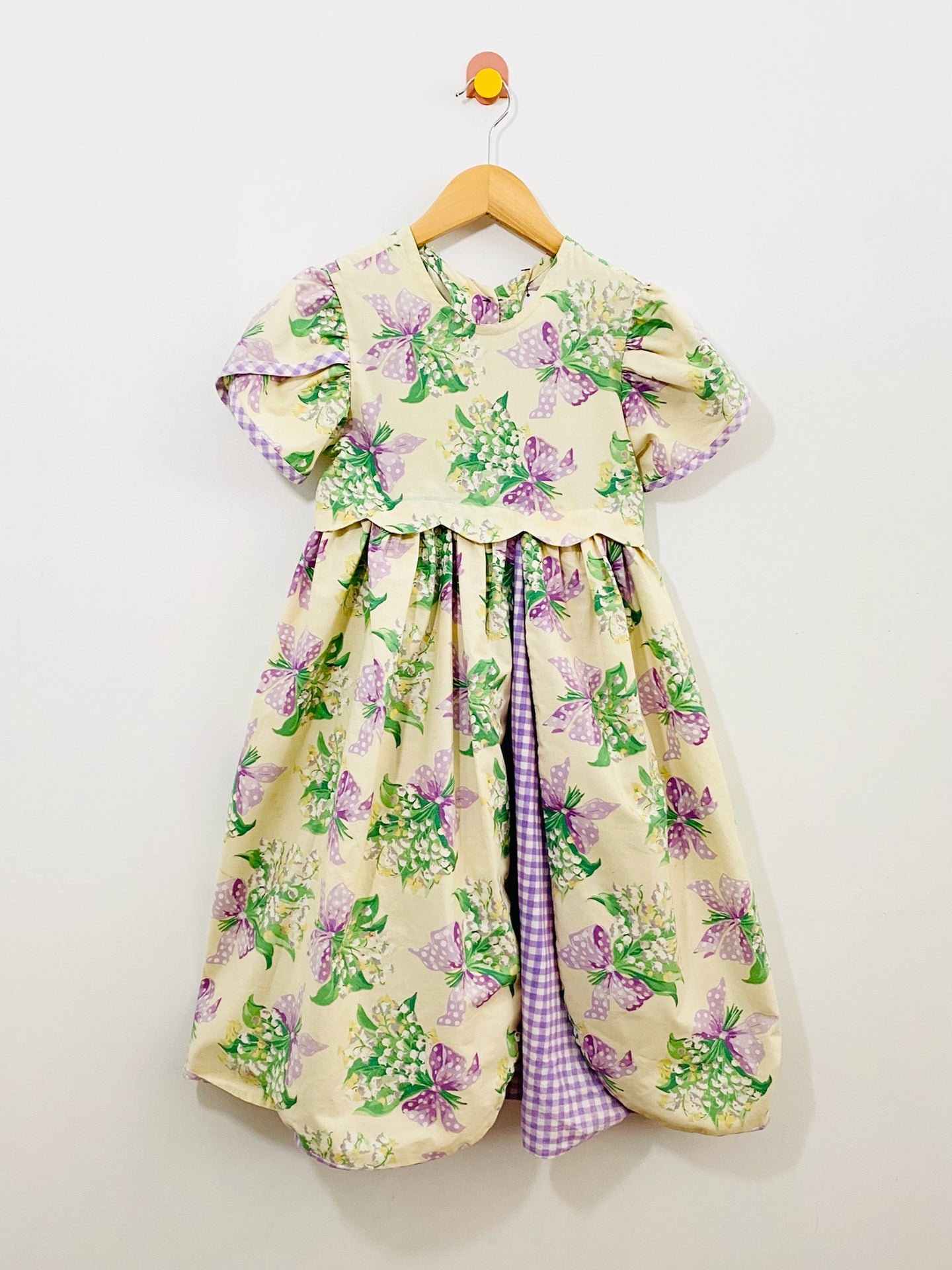vintage bouquet dress / 7-8y