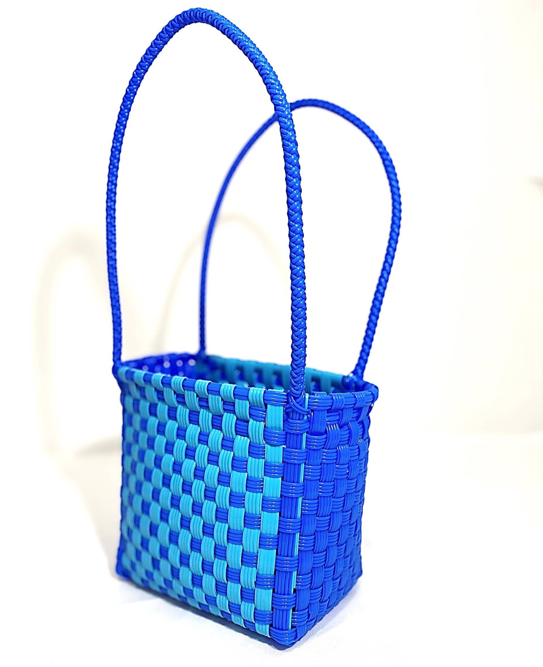 kid-size woven tote handmade in Mexico