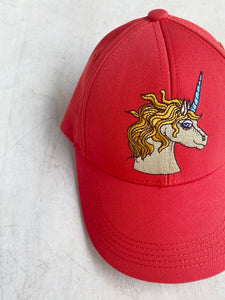 unicorn embroidered cap / 4-9m