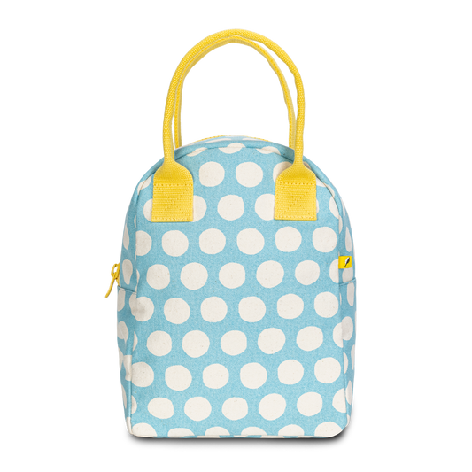 Zipper Lunch Bag - Dot Blue