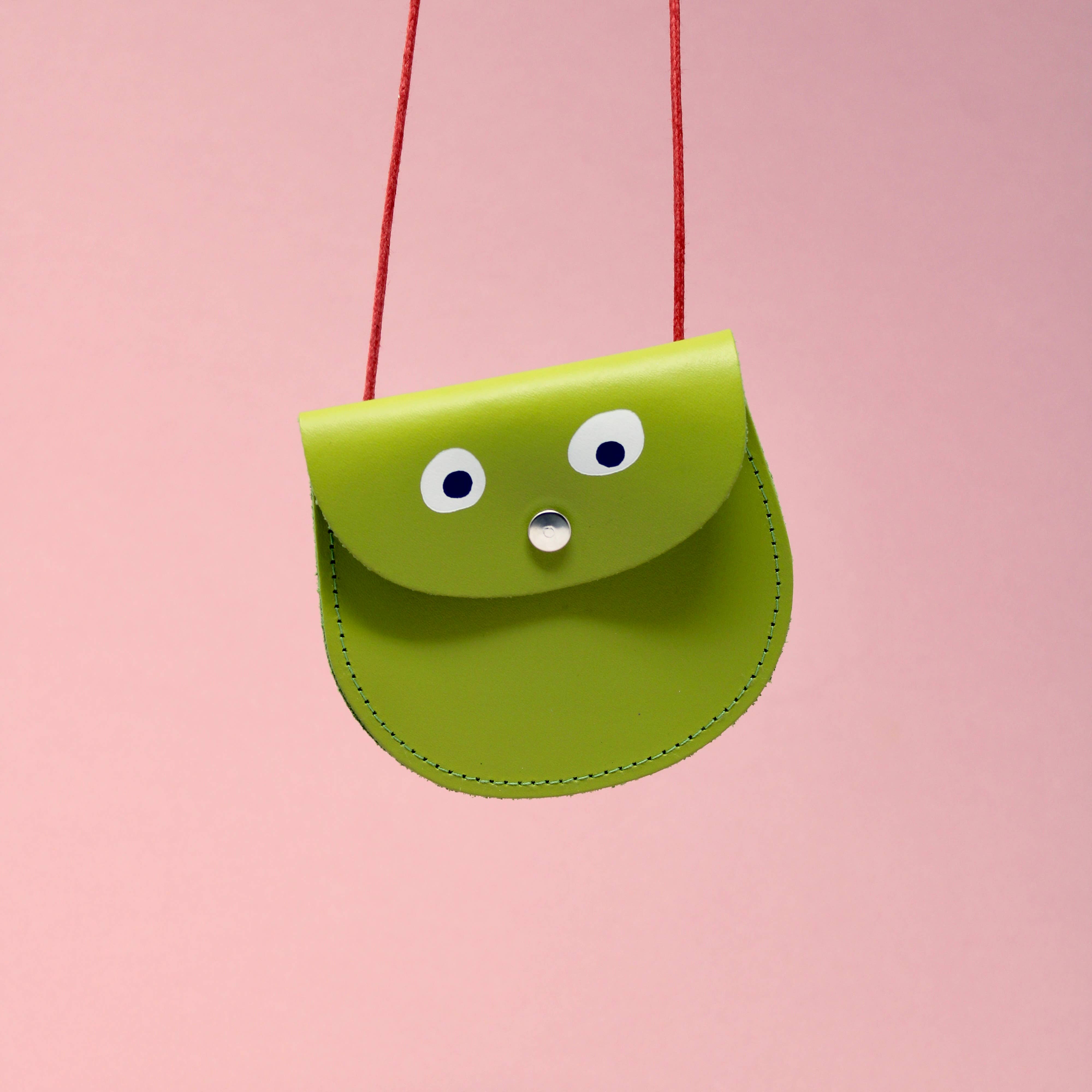 Googly Eyes mini purse green - Ark Colour Design