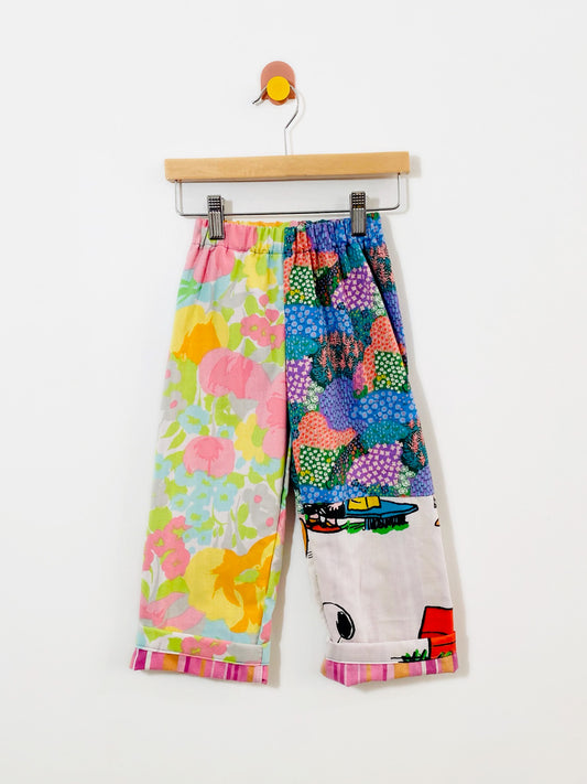 Mmoody uncycled patchwork pants / 3Y