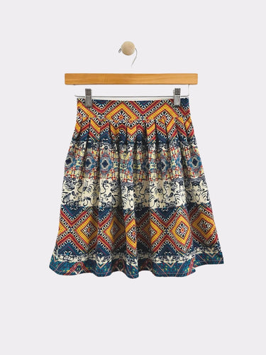 melange baby printed skirt / 8y
