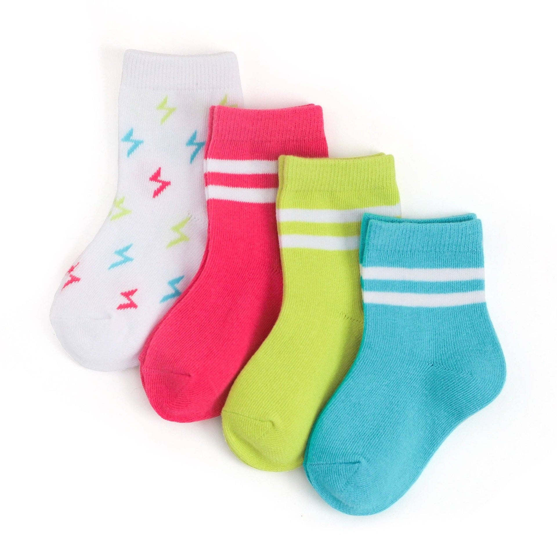 Little Stocking Co. Midi Three Pack Socks - Garden Stripe - reBlossom Mama  & Baby Shop