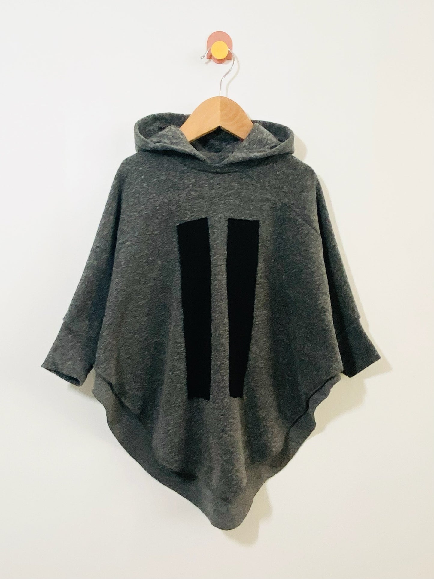 french terry poncho / 3-4y