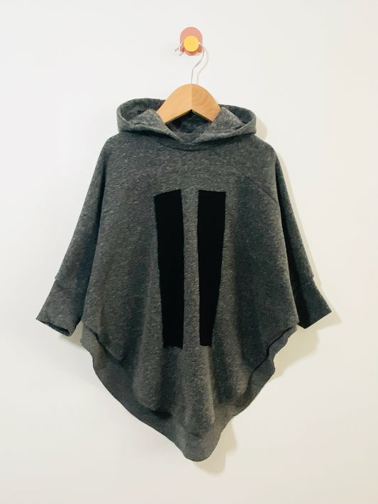 french terry poncho / 3-4y