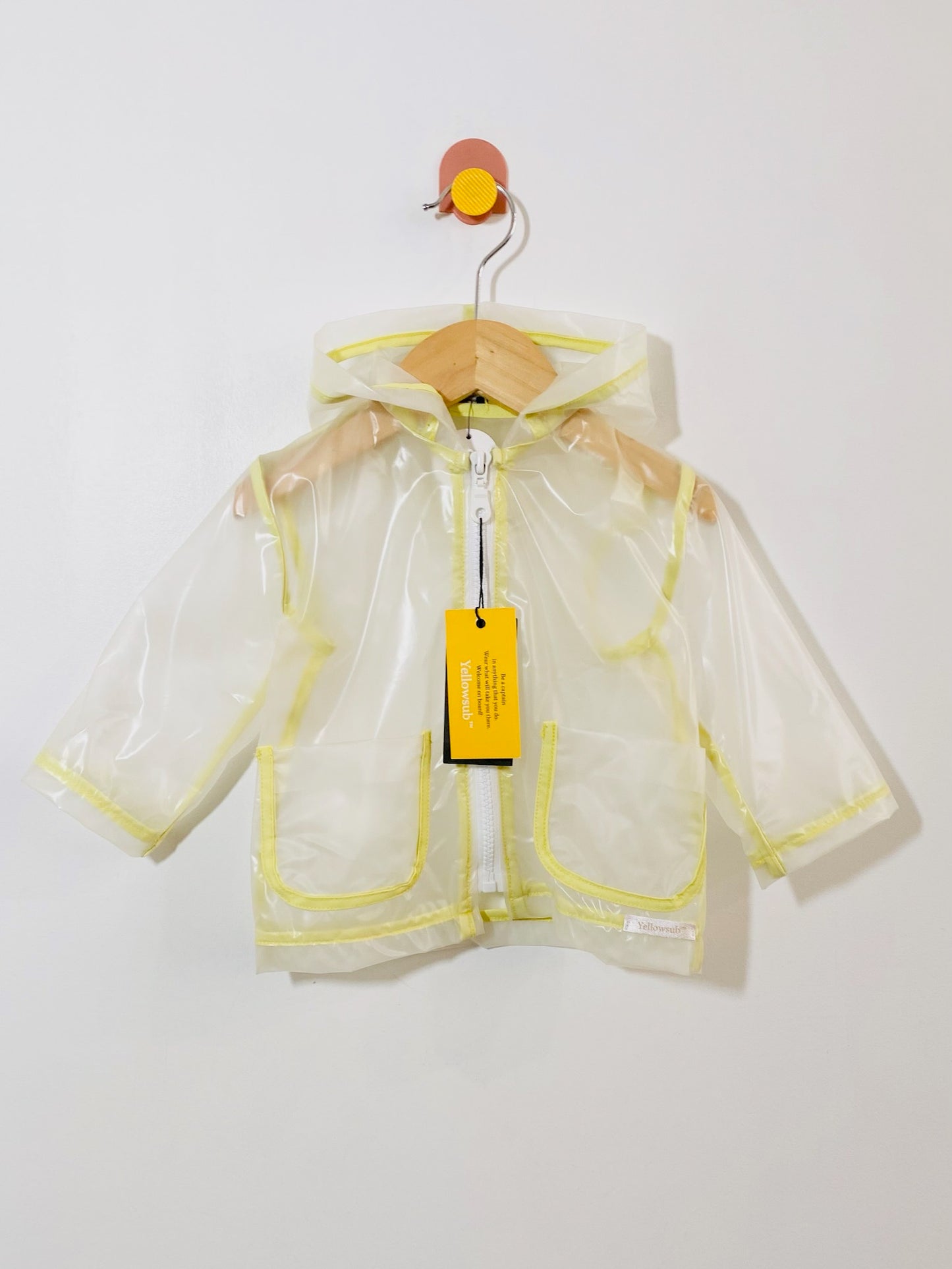 Yellowsub transparent raincoat / 3-6M