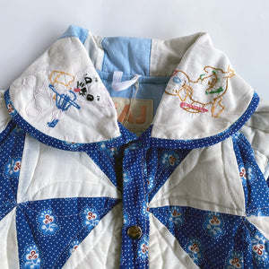SAJ embroidered quilt jacket / 7-8y