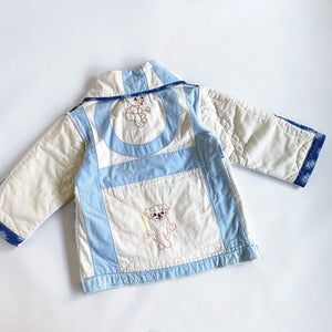 embroidered quilt jacket / 7-8y