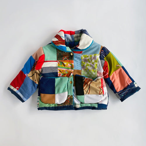 SAJ scrap quilt jacket / 3-4y