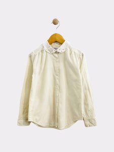 eyelet collar button up / fits 8Y