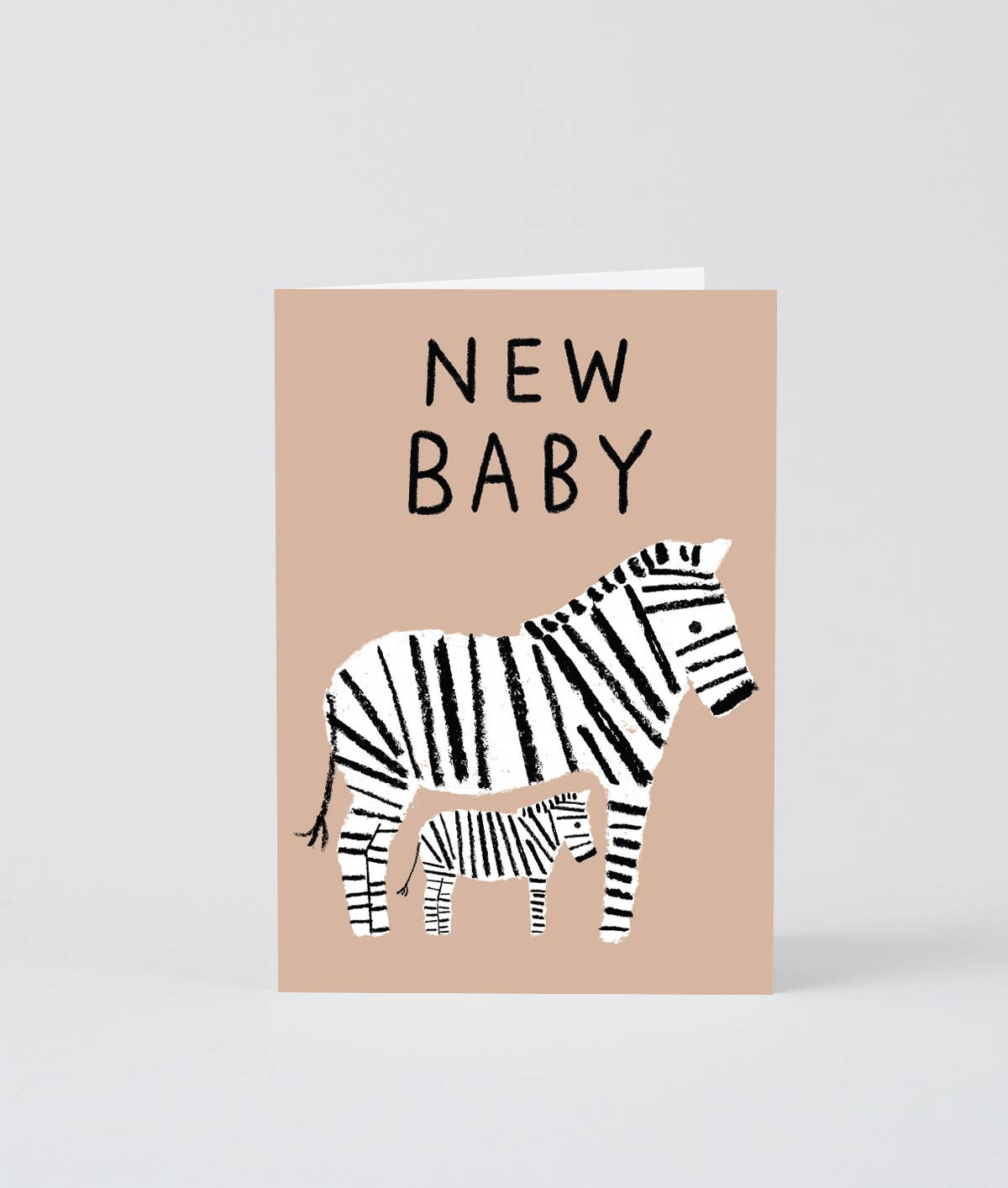 ‘new baby zebras’ greeting card