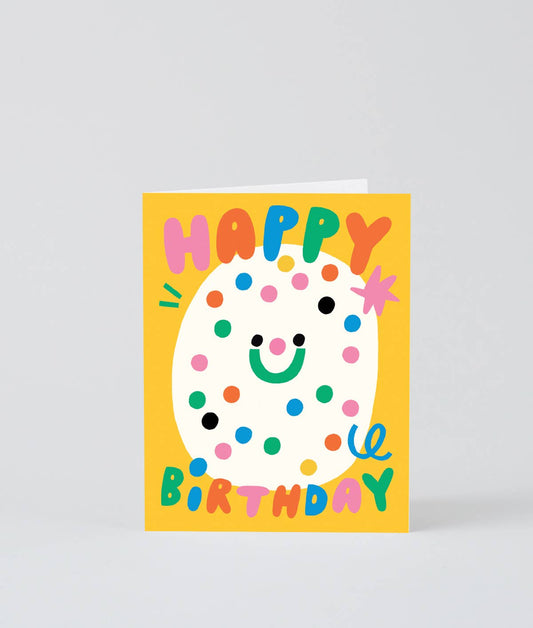 'HB confetti' kids greetings card