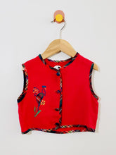 Load image into Gallery viewer, vintage embroidered vest / 12m