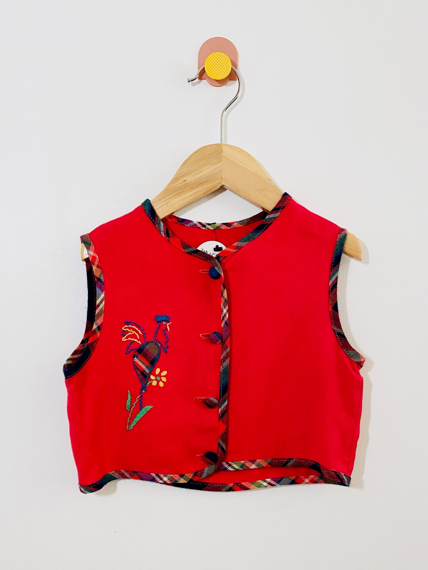 vintage embroidered vest / 12m