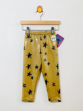 Load image into Gallery viewer, Social Butterfly sparkle stars leggings / 4T