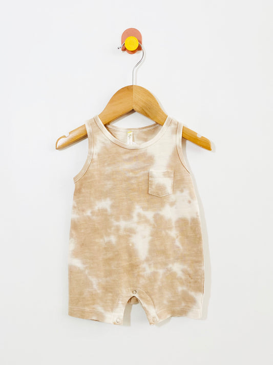 Rylee + Cru tie-dye romper / 3-6M