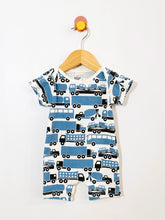 Load image into Gallery viewer, Winter Water Factory truck romper / NB