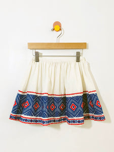 Bonpoint embroidered skirt / 6Y