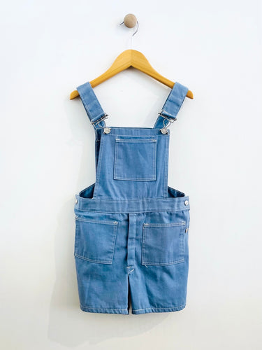 denim overall shorts / 8-10y