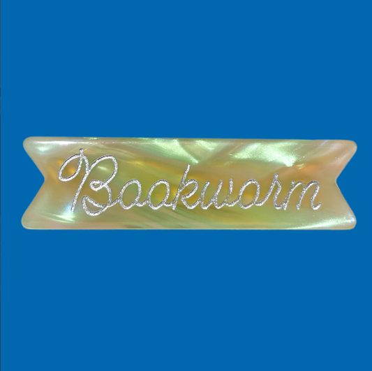 "bookworm" hair clip by Eugenia Kids