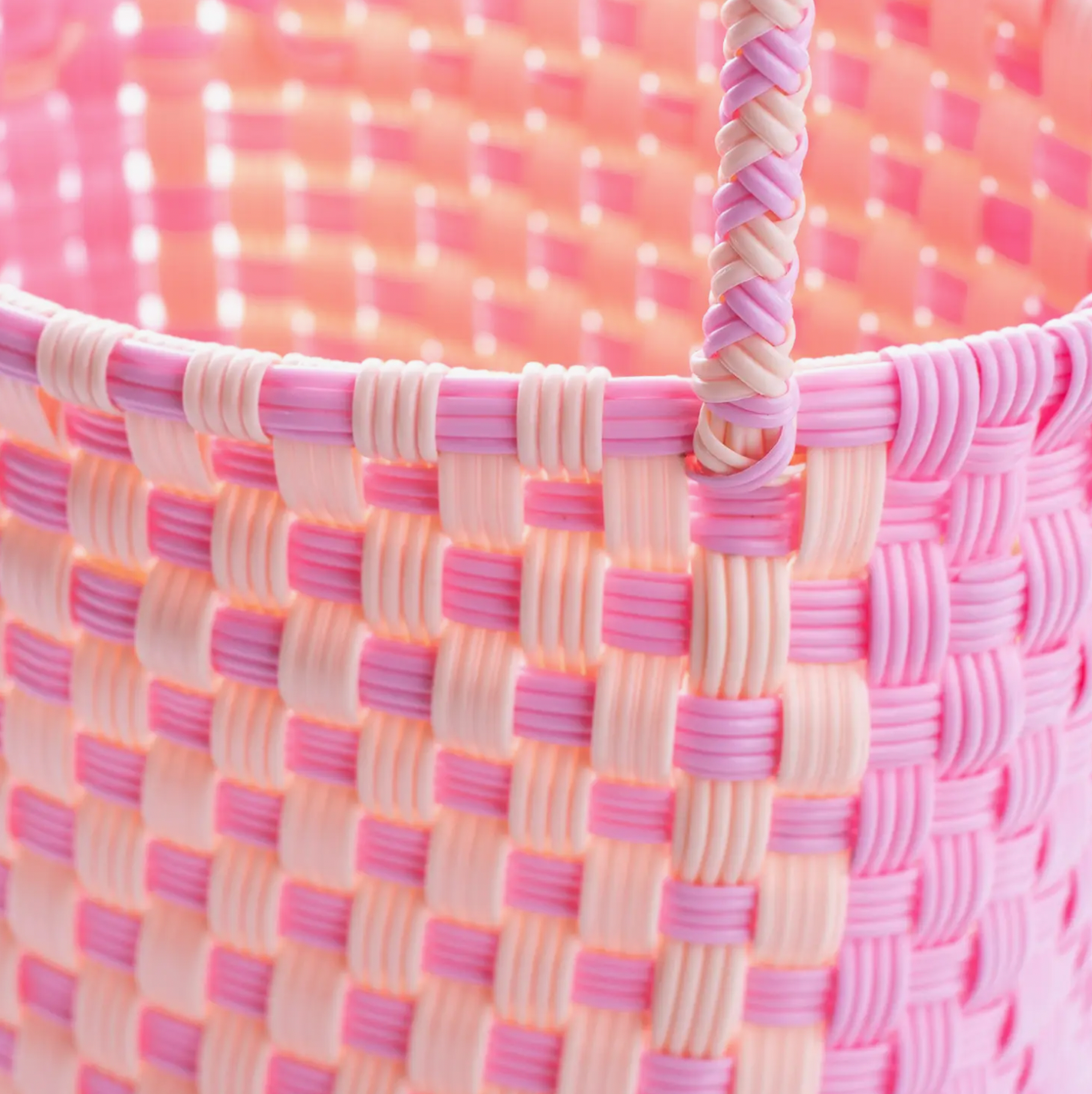 Woven Tote - blueberry