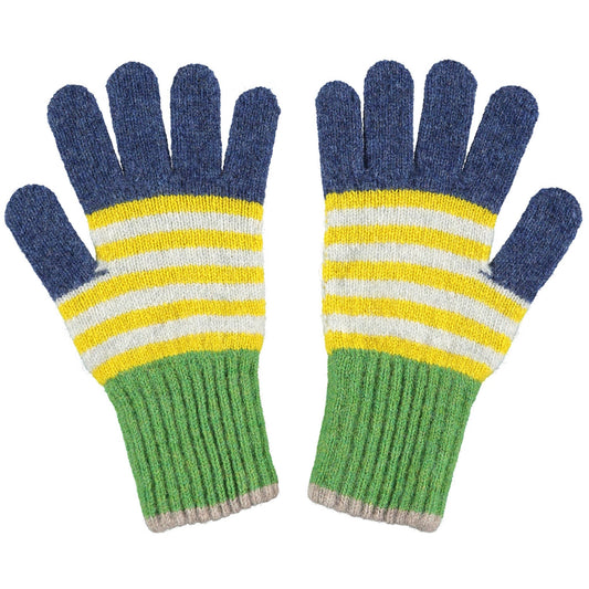 Kid's Lambswool Gloves - Green