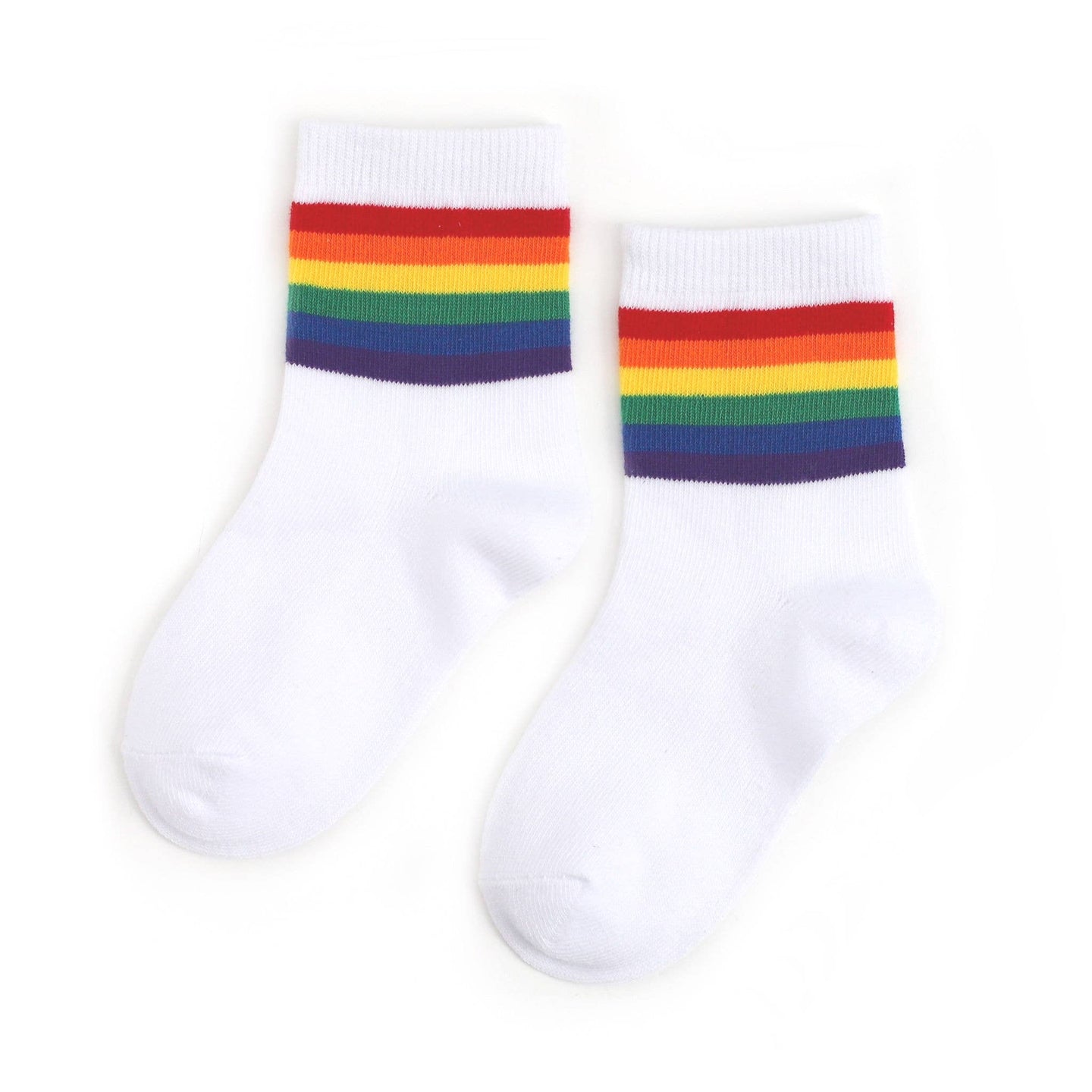rainbow stripe midi sock