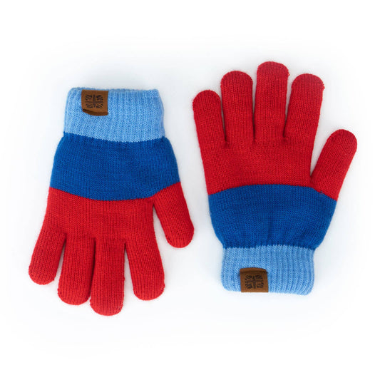 knit fuzzy lined gloves [more colors]
